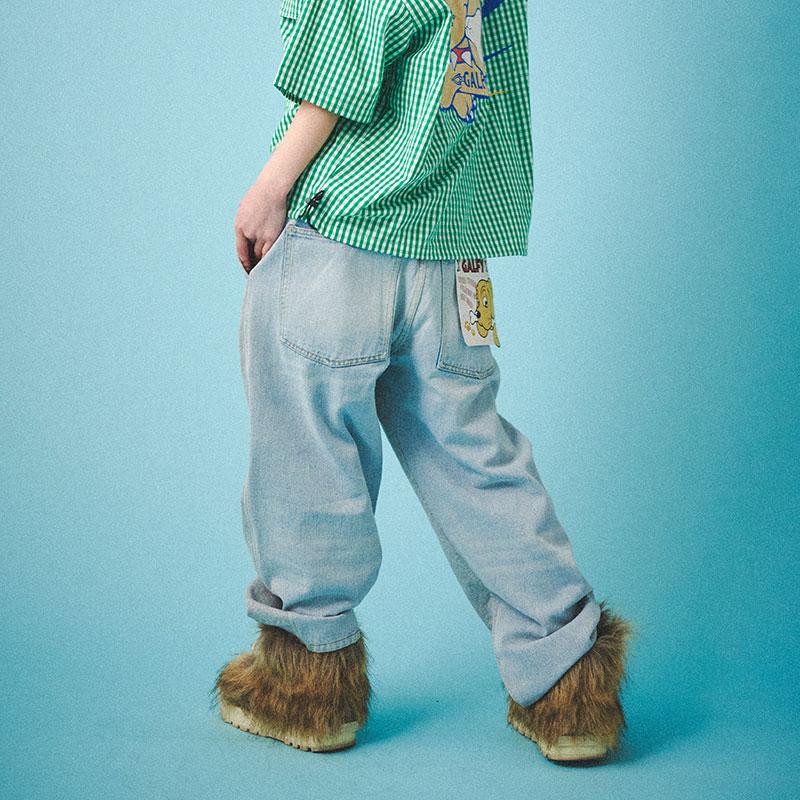 GALFY（ガルフィー） 合成獣(キメラ) パンツ デニム スエット 切り替え