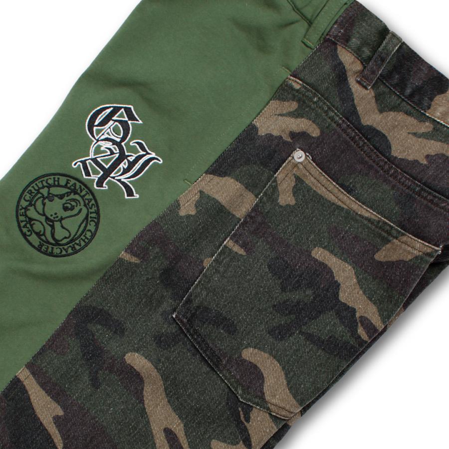 GALFY（ガルフィー） 合成獣(キメラ) パンツ デニム スエット 切り替え