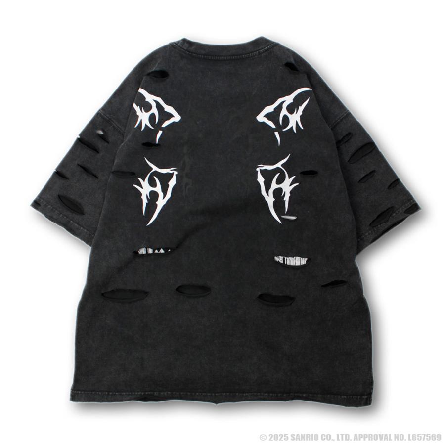 GALFY（ガルフィー） クロミ × コラボ イルガルフィーボロボロ半袖TEE