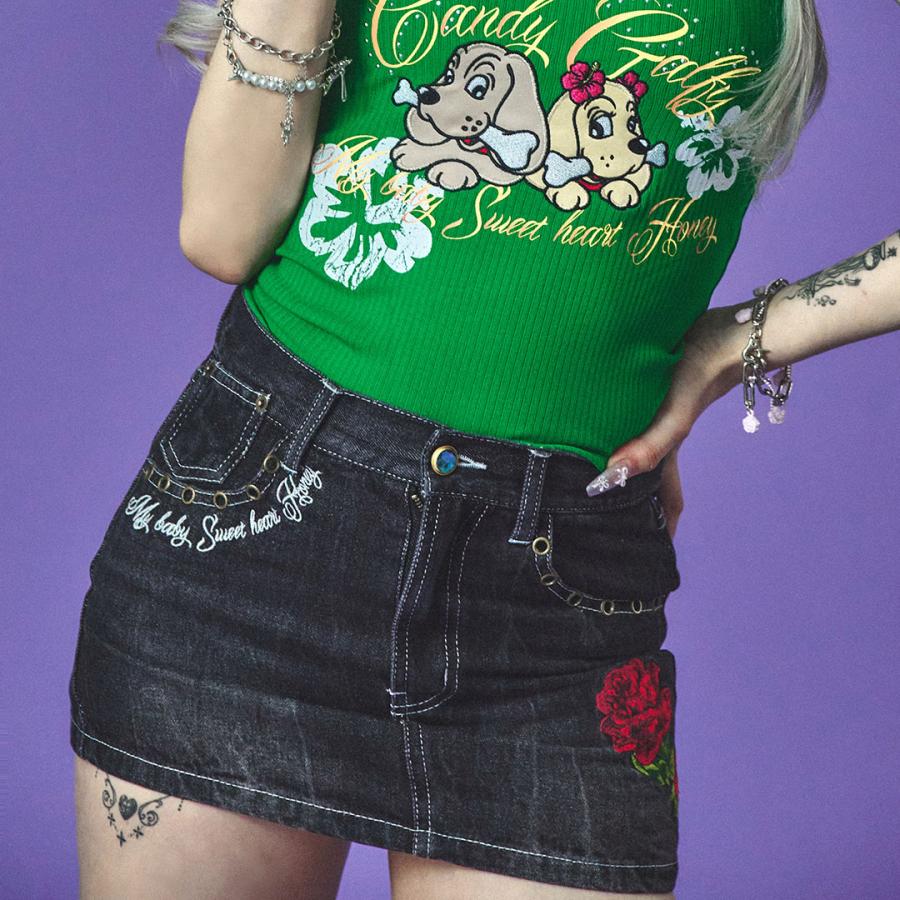 GALFY（ガルフィー） キャンディー Candy Galfy GAL薔薇デニムミニ