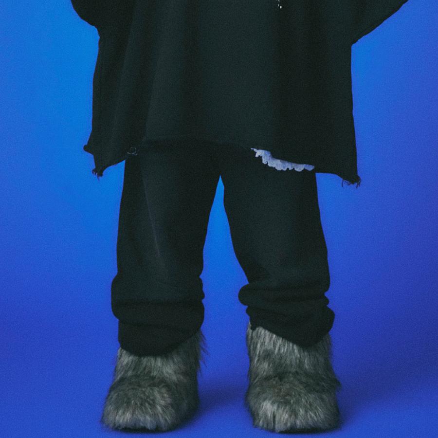GALFY（ガルフィー） 用無しワイドスウェットパンツ 153010 BLACK INK