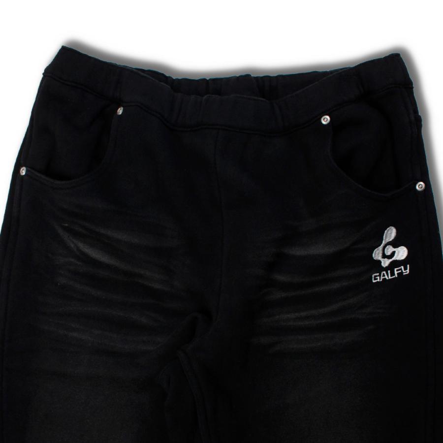 GALFY（ガルフィー） 用無しワイドスウェットパンツ 153010 BLACK INK