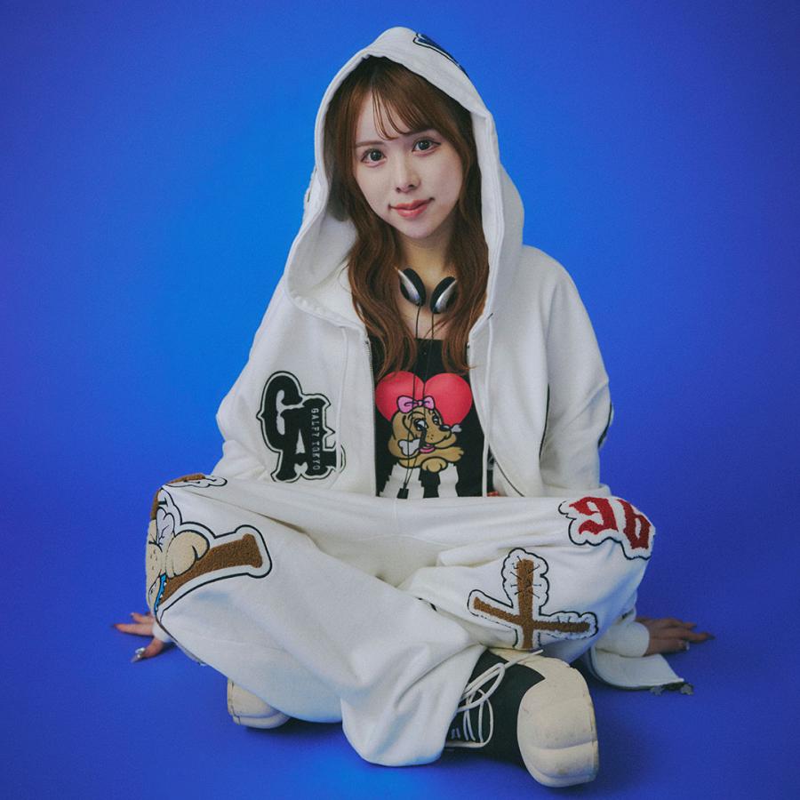 GALFY（ガルフィー） 復活わんわん大学パーカー パンツ セットアップ