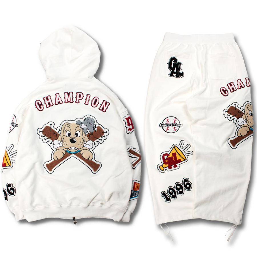 GALFY（ガルフィー） 復活わんわん大学パーカー パンツ セットアップ