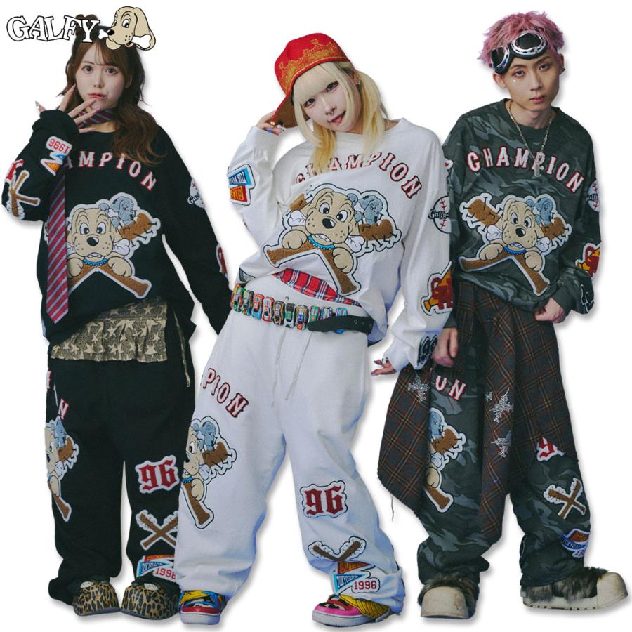 GALFY（ガルフィー） 復活わんわん大学ロンTee パンツ セットアップ
