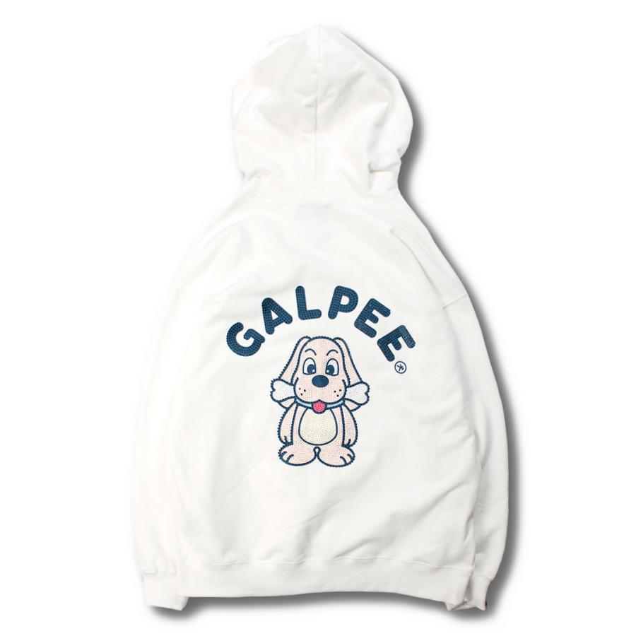 ガルフィー ガリノハーツ パーカー 白 中型犬 GALFY（ガルフィー） ガルピー GALPEE 光る GALPEE パーカー S L XL