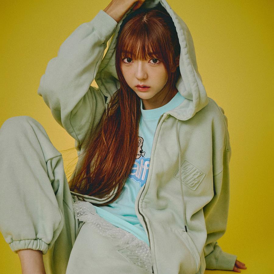 GALFY（ガルフィー） GALFY CLUB ジップパーカー 153065 BLACK PINK L