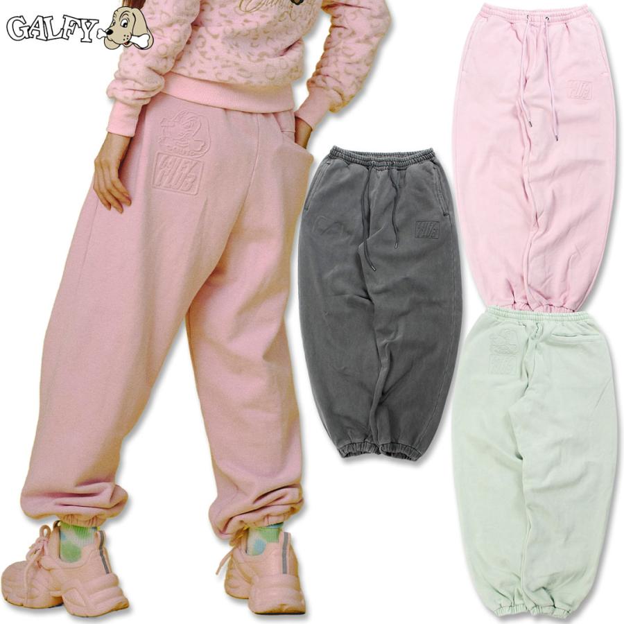 パンツ 2000s GALFY aging sweat pants GALFY（ガルフィー） GALFY CLUB スウェットパンツ 153067 BLACK PINK