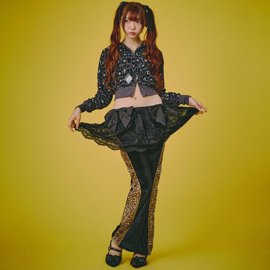 d.i.a. ダイヤ　美品　希少　フード　ヒョウ柄　ギラギラ ギャル　egg oldrookie.shop さんのアウター❤️ あったかいしぎゃるぎゃるでかわい