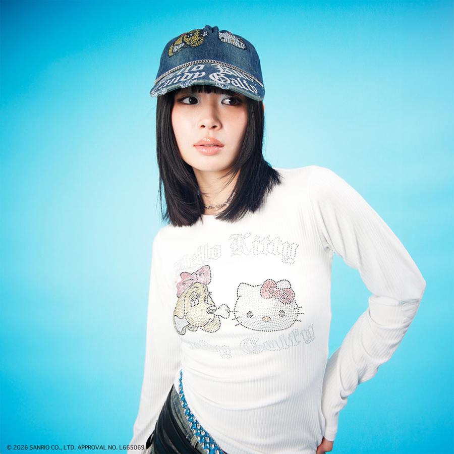 Galfy×Hello Kitty コラボ 長袖Tシャツ キティ ガルフィー GALFY（ガルフィー） キャンディー CANDY GALFY × HELLO KITTY コラボ