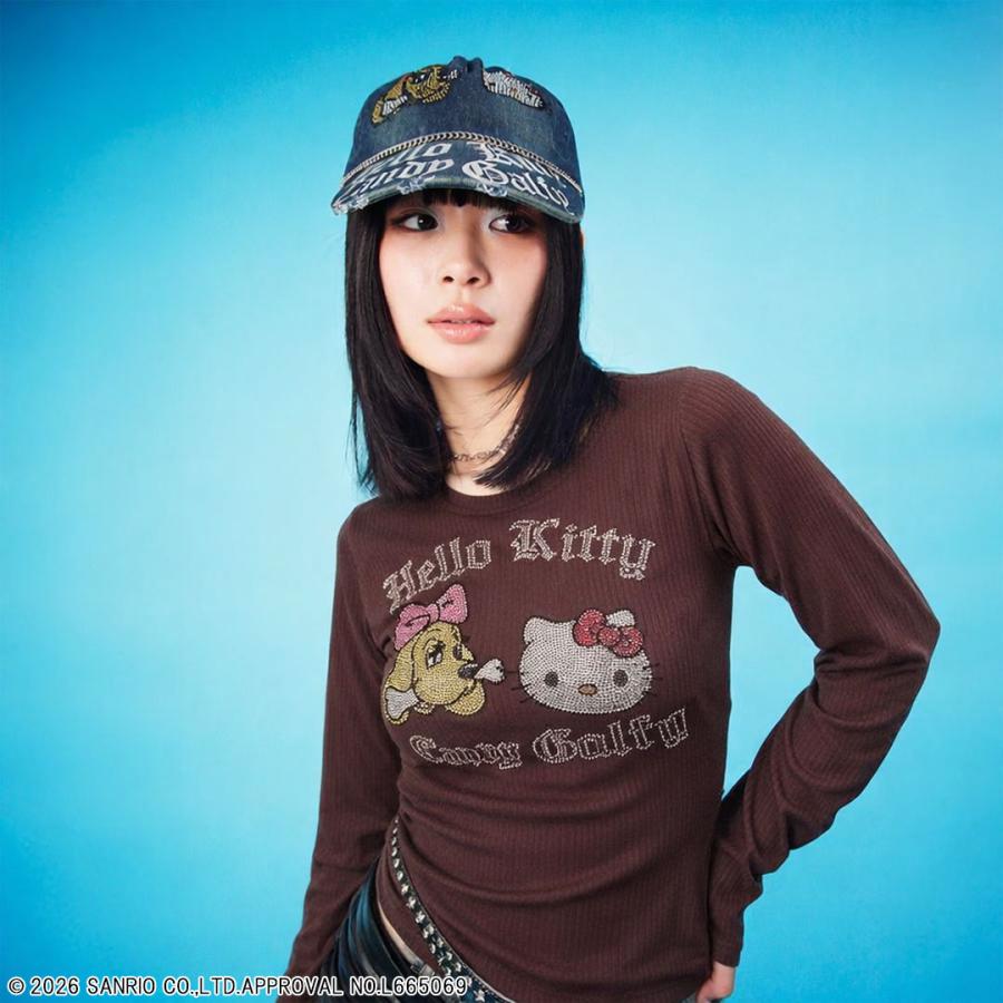 Galfy×Hello Kitty コラボ 長袖Tシャツ キティ ガルフィー GALFY（ガルフィー） キャンディー CANDY GALFY × HELLO KITTY コラボ