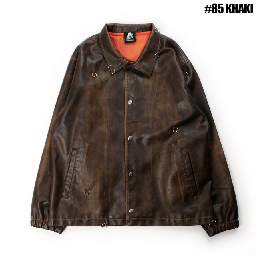 GALFY（ガルフィー） バチバチ ピアス PU コーチ ジャケット 161021