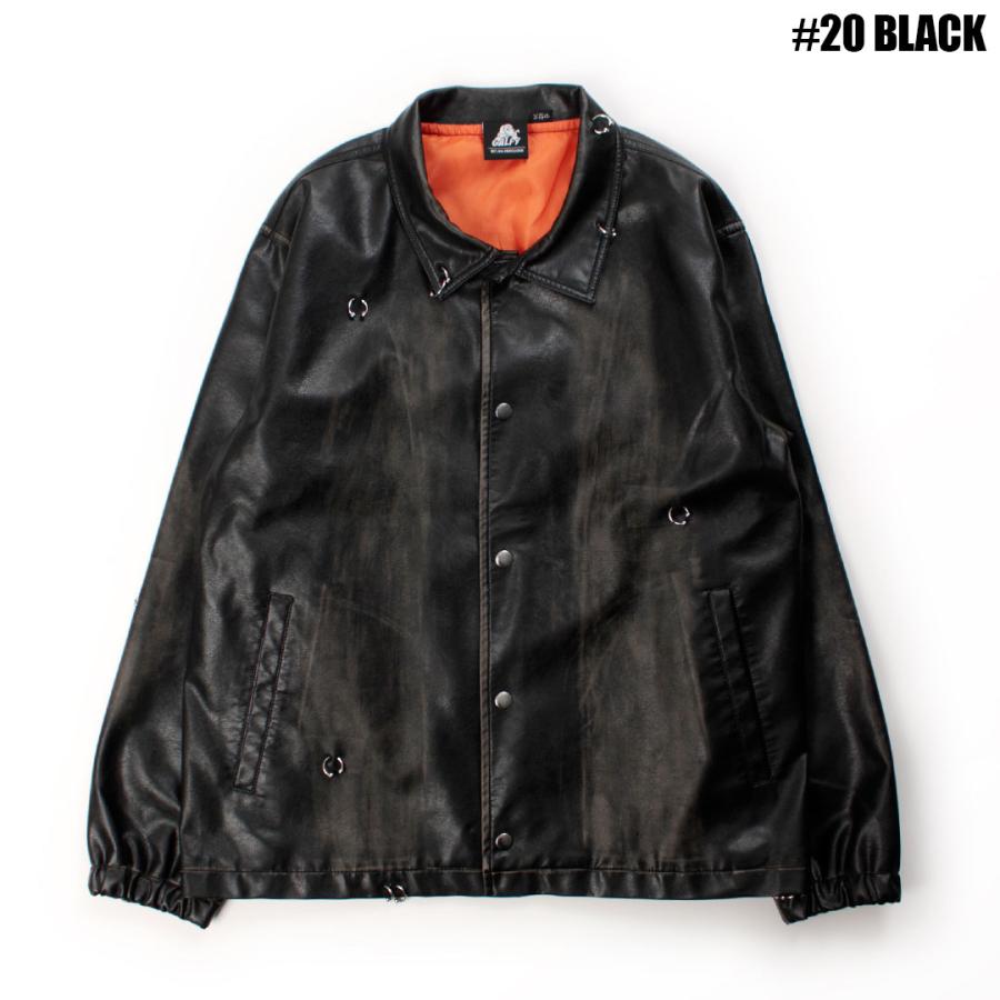 GALFY（ガルフィー） バチバチ ピアス PU コーチ ジャケット 161021