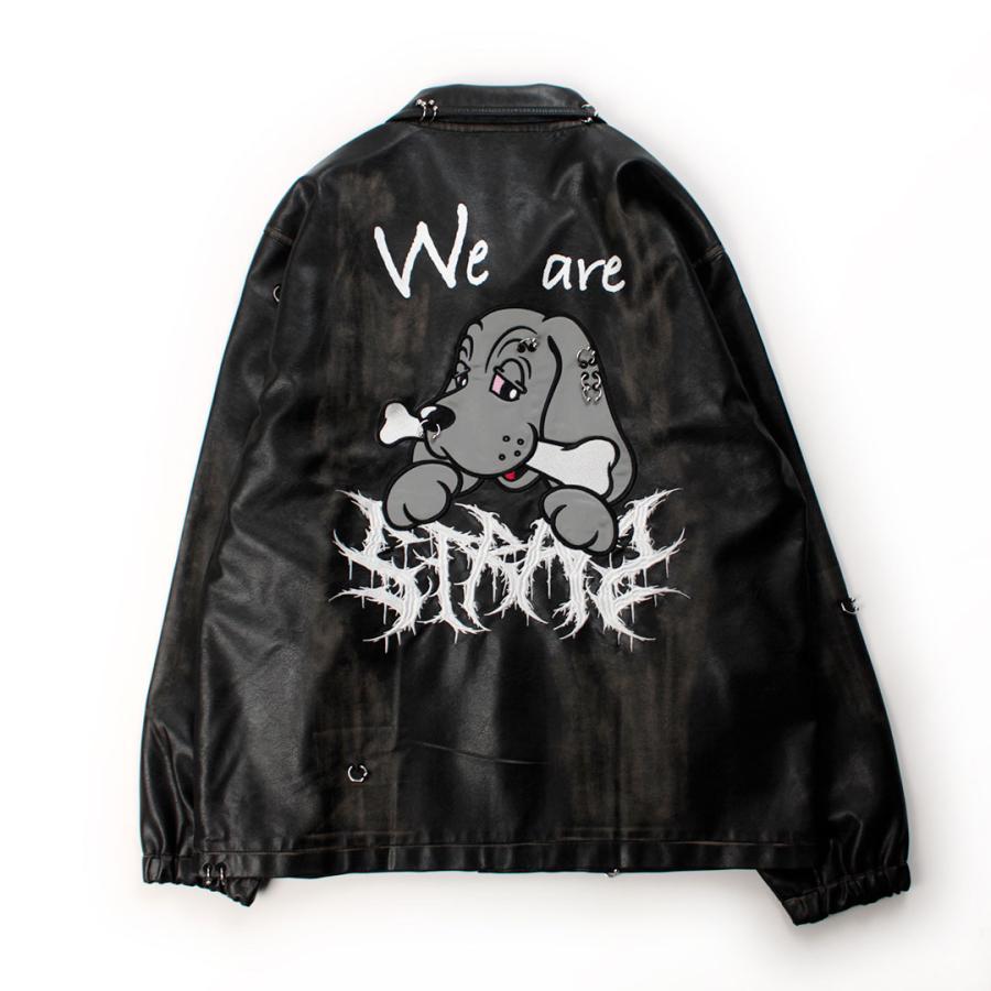 GALFY（ガルフィー） バチバチ ピアス PU コーチ ジャケット 161021