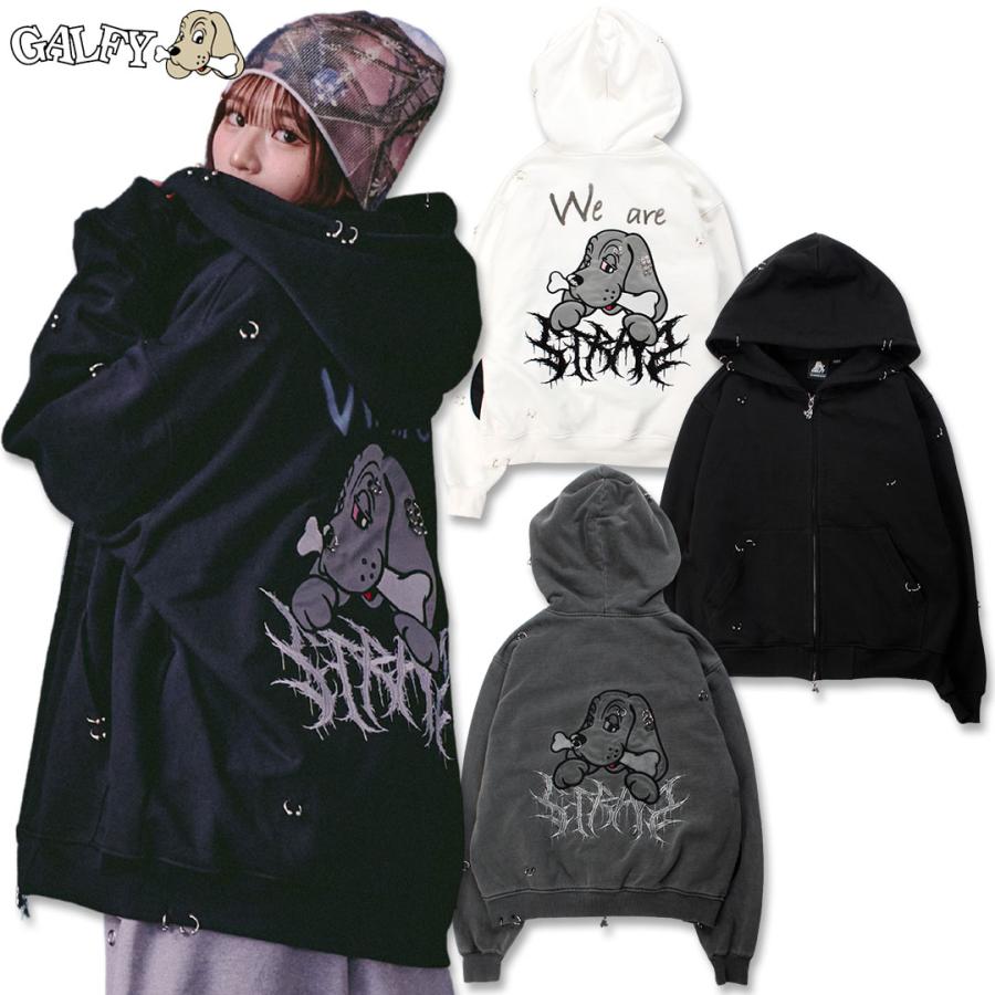 GALFY（ガルフィー） バチバチピアスパーカー 161023 #10 WHITE #20