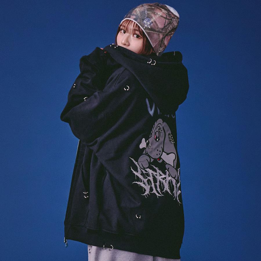 GALFY（ガルフィー） バチバチピアスパーカー 161023 #10 WHITE #20