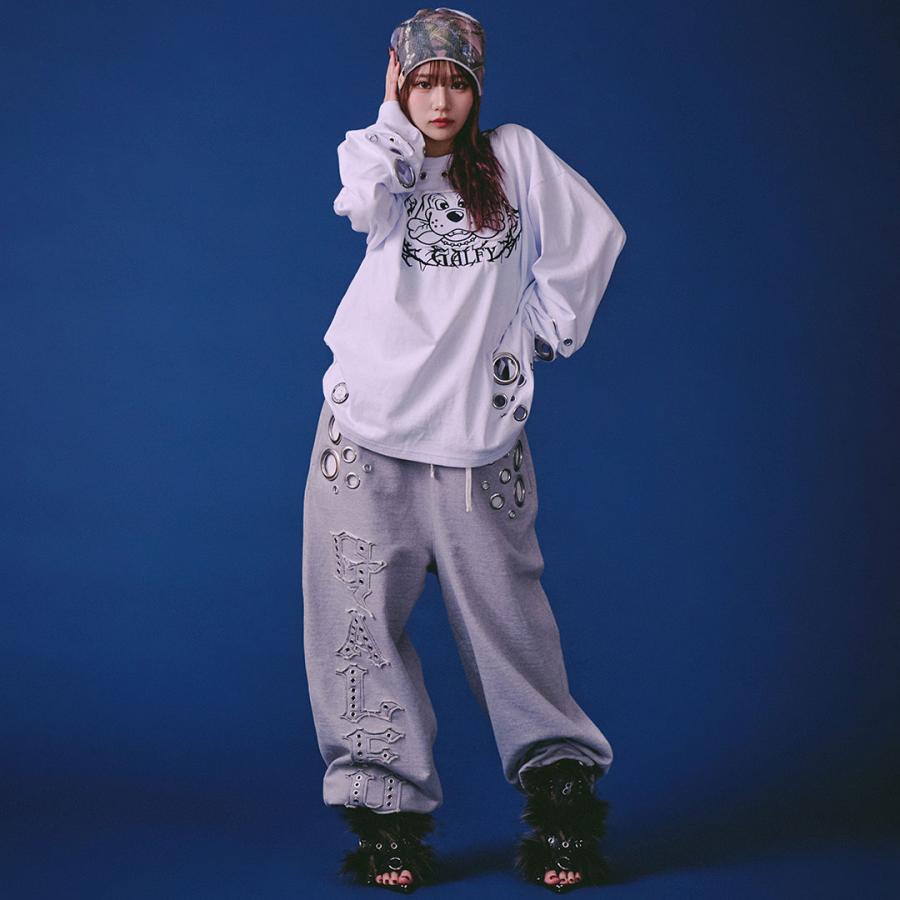 GALFY（ガルフィー） 穴あきPUNCHロンTee 161025 #10 WHITE #20 BLACK