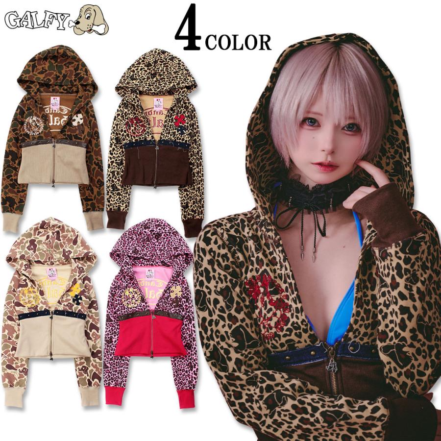 ガルフィー レディース ジップパーカー キャンディガルフィー フリーサイズ GALFY（ガルフィー） キャンディーガルフィー CANDY GALFY 柄姐