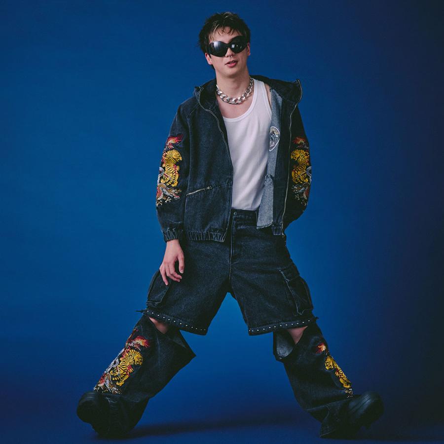 GALFY（ガルフィー） 鬼YABAI デニム フーディー & デニム カーゴ