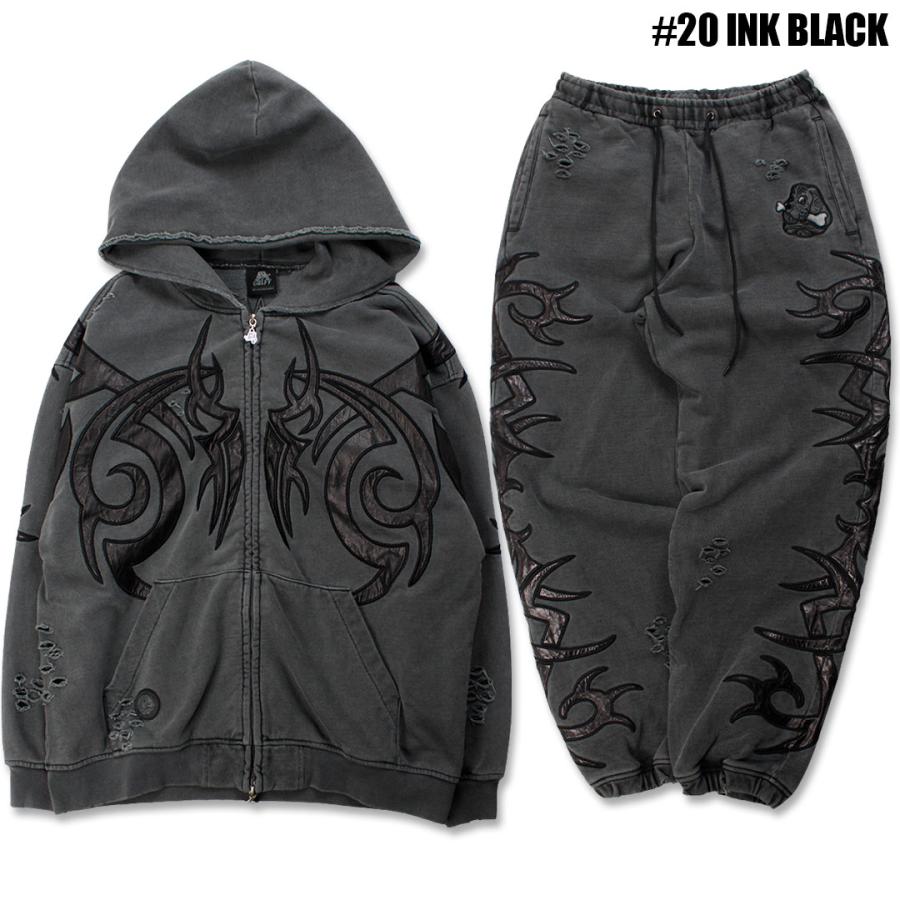 GALFY（ガルフィー） 汚れ部族パーカー 汚れ部族スェットパンツ