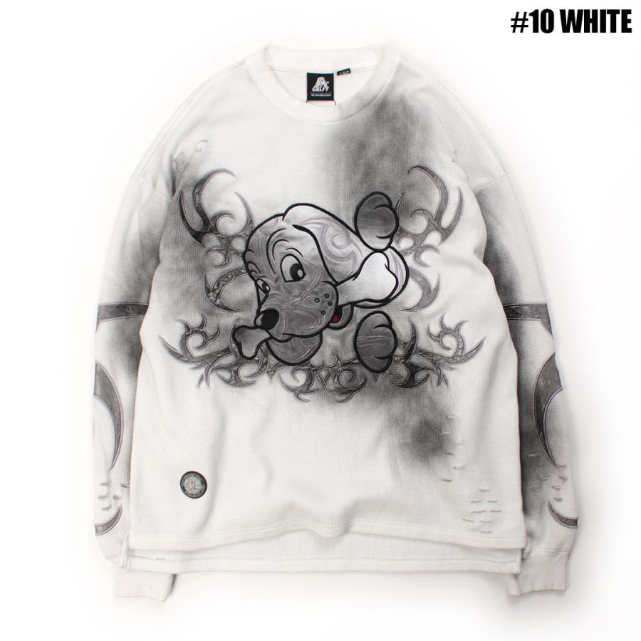 GALFY（ガルフィー） 汚れ部族ワッフルロンTee 長袖 Tシャツ 161045