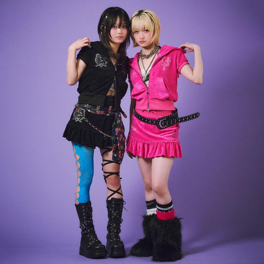 キャンディー ガルフィー CANDY GALFY VIVI★GAL パーカー & GAL スカート SETUP 162012 162013 パイル 上下セット レディース ギャル 26SS | GALFY | 02