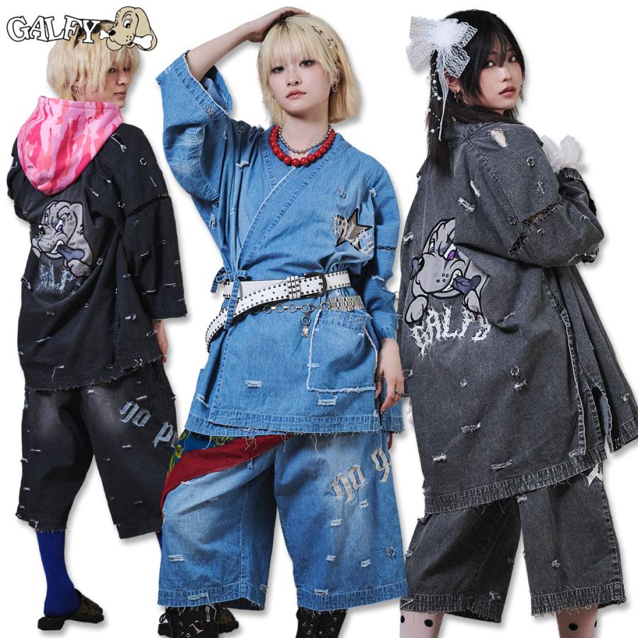 GALFY（ガルフィー） バチバチピアス 甚平 162029 セットアップ 上下