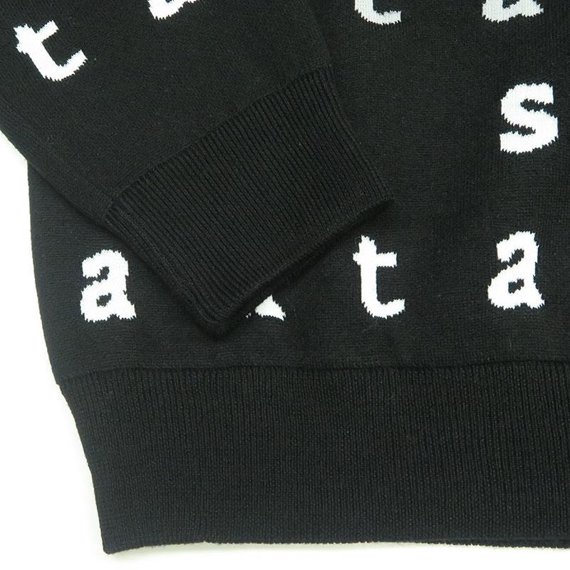 サンタフェ グラデーション ロゴ ニット 16853 54 4L santafe 黒