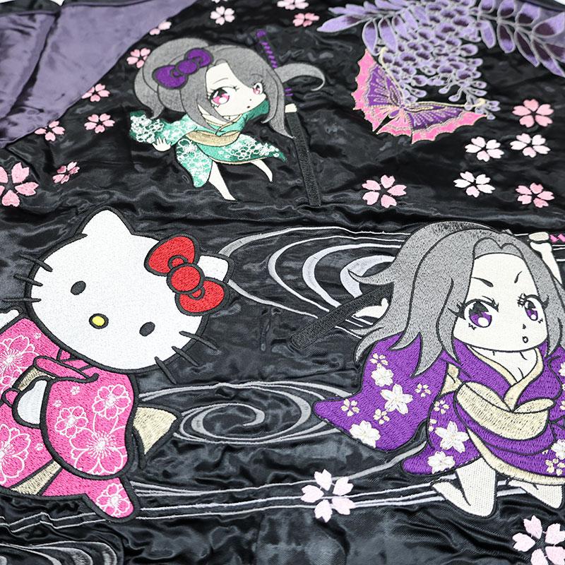 抜刀娘 絡繰魂 キティちゃんコラボ リバーシブルスカジャン M L 221084