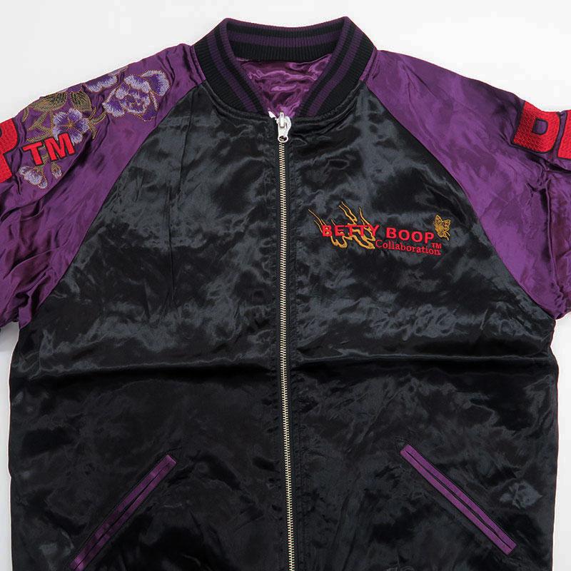 絡繰魂 粋 蝶乱舞 Betty Boop スカジャン ベティ・ブープ 総刺繍