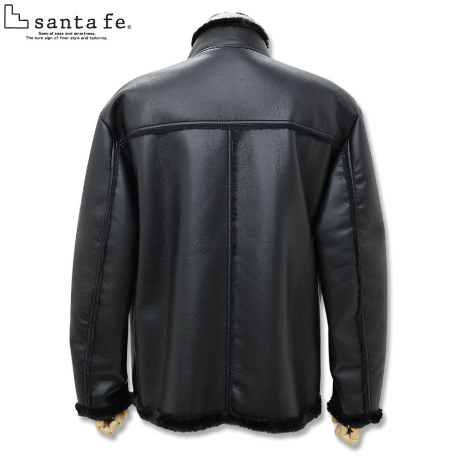 サンタフェ SANTAFE フェイク レザー ジップ ブルゾン 52 3Lサイズ 225