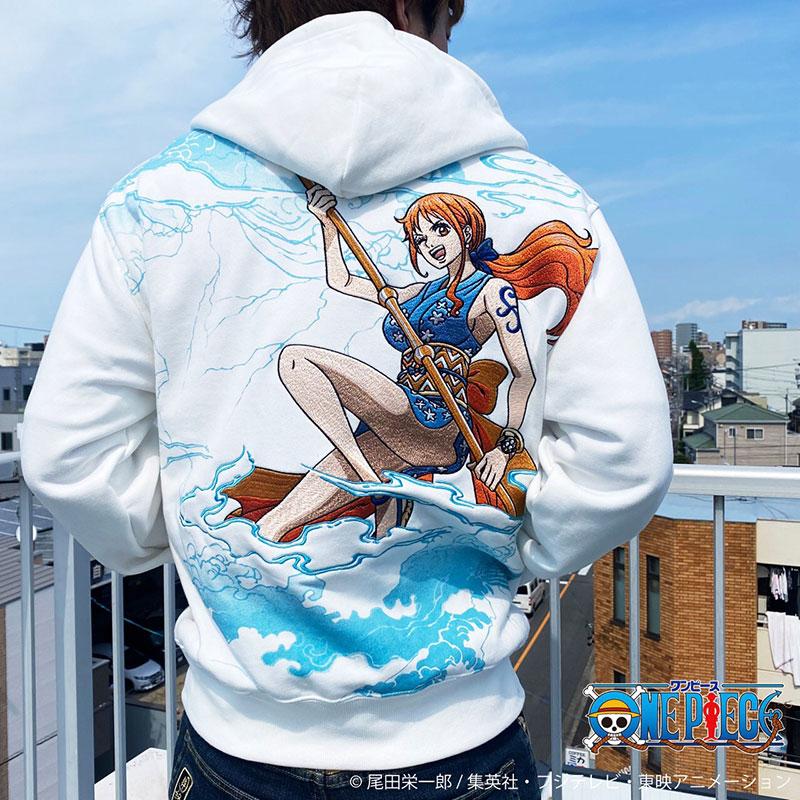 絡繰魂 粋 ワンピース コラボ おナミ ZIP UP パーカー カラクリ 絡繰魂 粋 ワンピース コラボ おナミ ZIP UP パーカー カラクリ