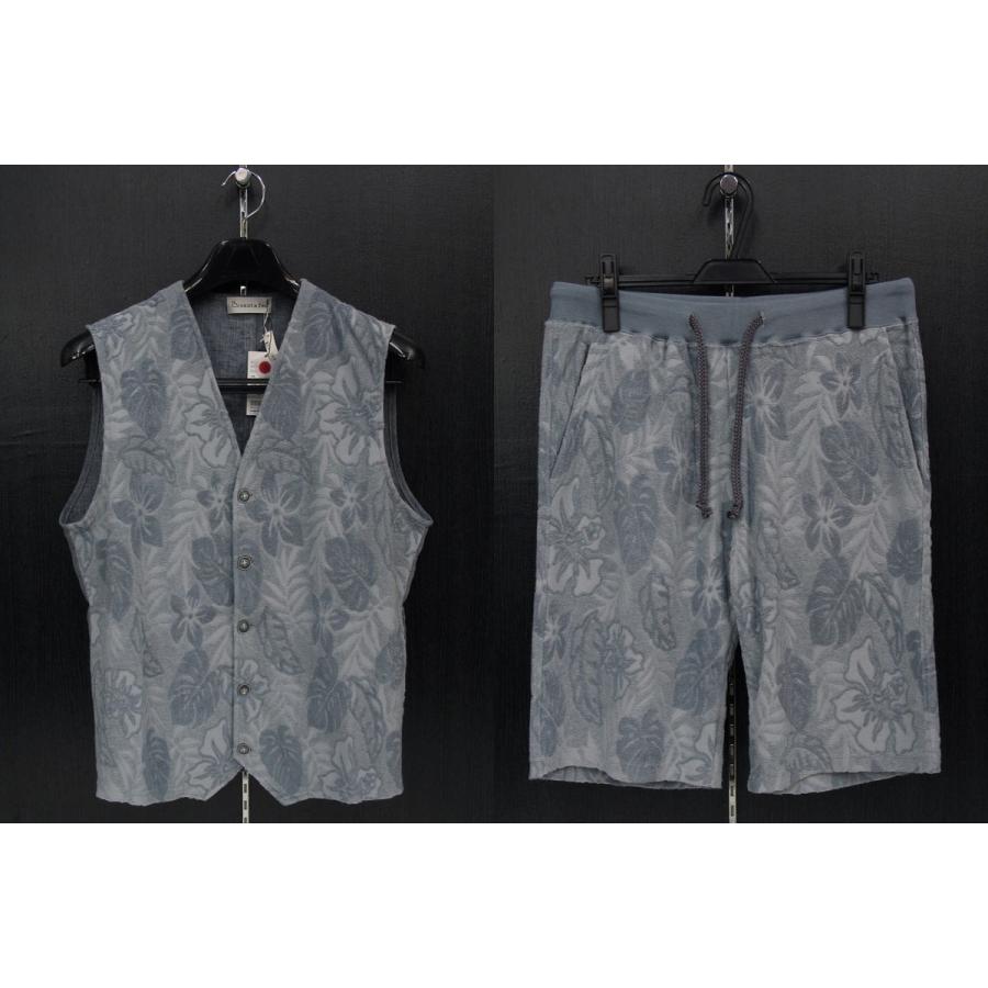 正規店仕入れの 50サイズ Santafe 016 パイルベストショートパンツセット サンタフェ 16年春夏モデル ベスト ジレ