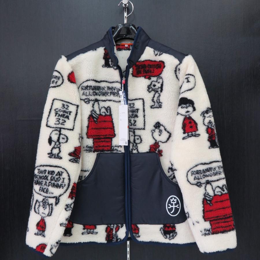 カステルバジャック スヌーピーフリースブルゾン 白 46/48/50サイズ 23471-102-01 castelbajac Snoopy(11905円)