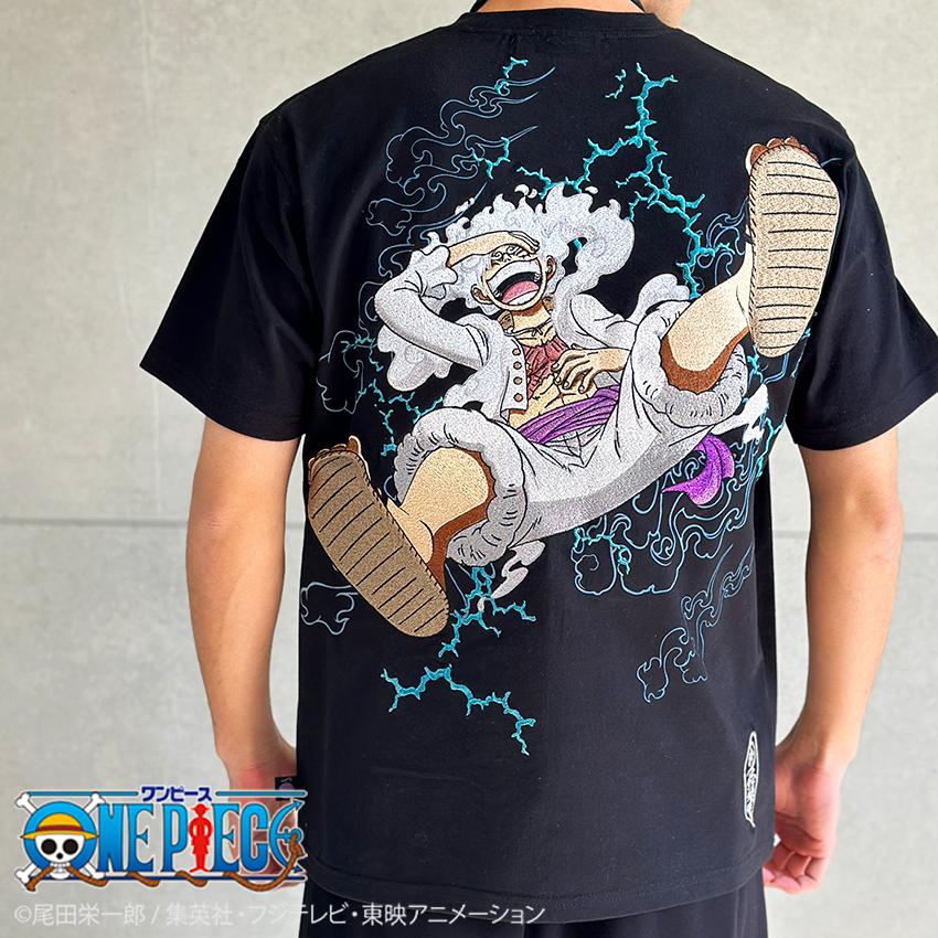 絡繰魂 粋 ワンピース コラボ ギア 5 半袖Tシャツ ルフィ 絡繰魂 粋 ワンピース コラボ ギア 5 半袖Tシャツ ルフィ