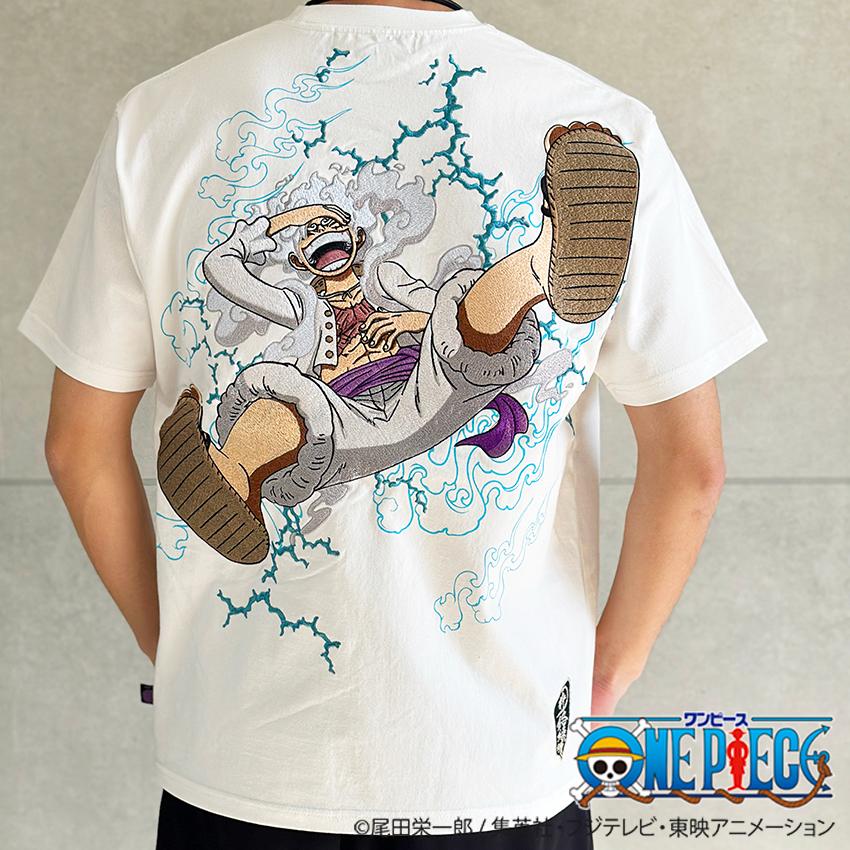 絡繰魂 粋 ワンピース コラボ ギア 5 半袖Tシャツ ルフィ 絡繰魂 粋 ワンピース コラボ ギア 5 半袖Tシャツ ルフィ