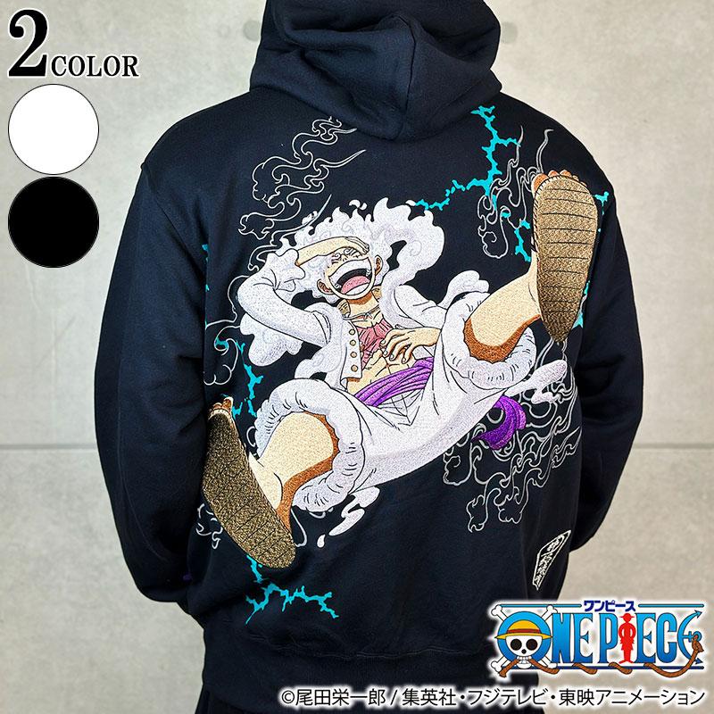 絡繰魂 ONE PIECE× 粋 コラボ ルフィ ギア5 パーカー 243025 ゴムゴム