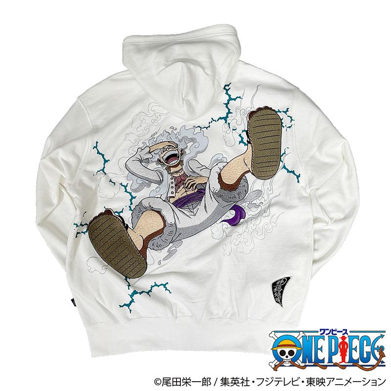 絡繰魂 ONE PIECE× 粋 コラボ ルフィ ギア5 パーカー 243025 ゴムゴム