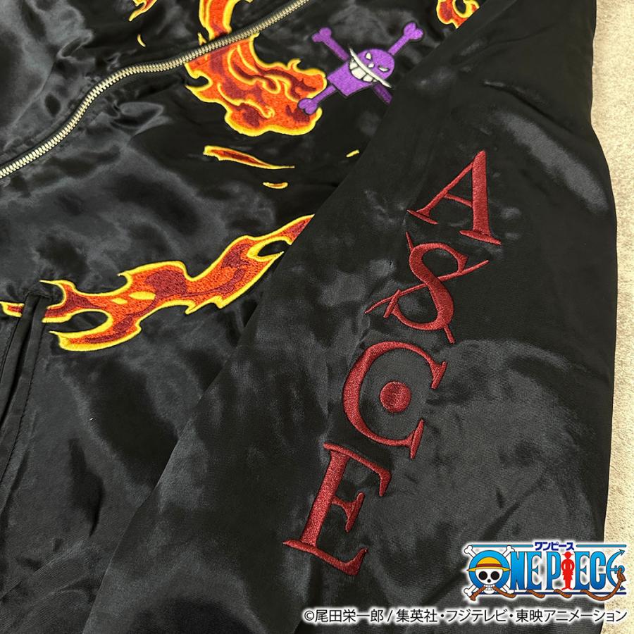絡繰魂 粋 ワンピース ONEPIECE コラボ スカジャン エース × 白ひげ