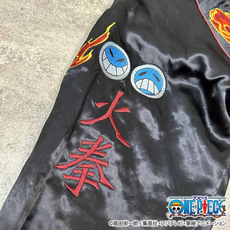 絡繰魂 粋 ワンピース ONEPIECE コラボ スカジャン エース × 白ひげ