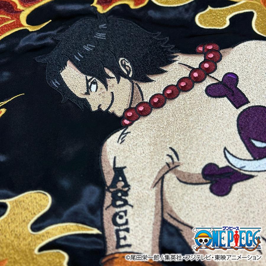 絡繰魂 粋 ワンピース ONEPIECE コラボ スカジャン エース × 白ひげ
