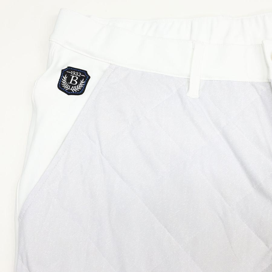 ビアネロ BIANERO ダイヤキルト 切替デザイン ダウンブルゾン＆ダウンパンツ セットアップ 247-1071 247-2073 ホワイト 上下セット 秋冬 25AWの画像