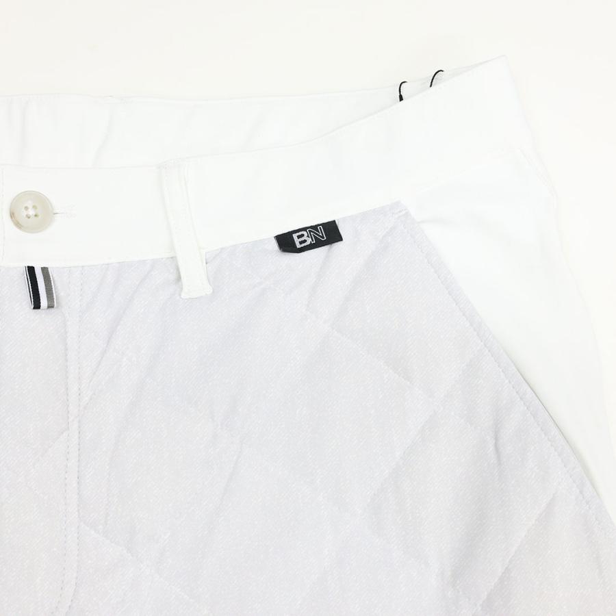 ビアネロ BIANERO ダイヤキルト 切替デザイン ダウンブルゾン＆ダウンパンツ セットアップ 247-1071 247-2073 ホワイト 上下セット 秋冬 25AWの画像