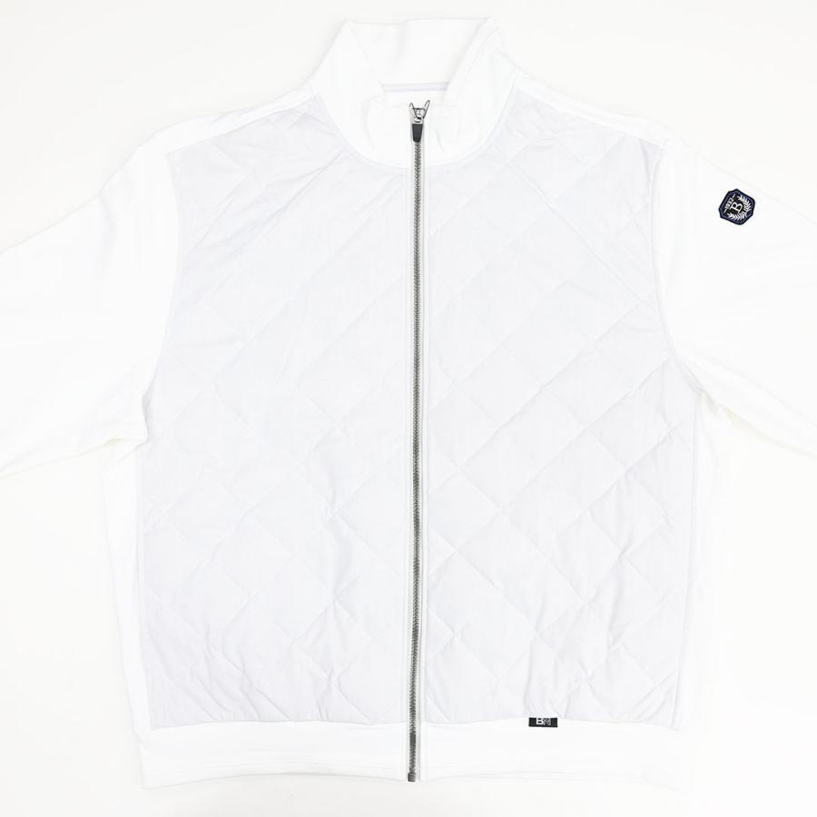 ビアネロ BIANERO ダイヤキルト 切替デザイン ダウンブルゾン＆ダウンパンツ セットアップ 247-1071 247-2073 ホワイト 上下セット 秋冬 25AWの画像