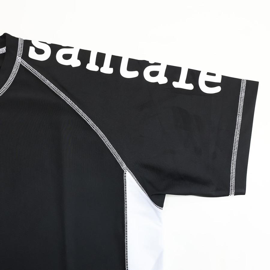 サンタフェ ラッシュ 切替 Tシャツ ショートパンツ セットアップ 50 52 ホワイト ブラック 251-83822 251-83823 LL 3L santafe 25SSの画像