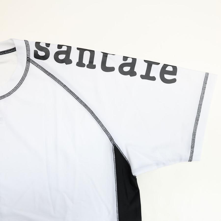 サンタフェ ラッシュ 切替 Tシャツ ショートパンツ セットアップ 50 52 ホワイト ブラック 251-83822 251-83823 LL 3L santafe 25SSの画像
