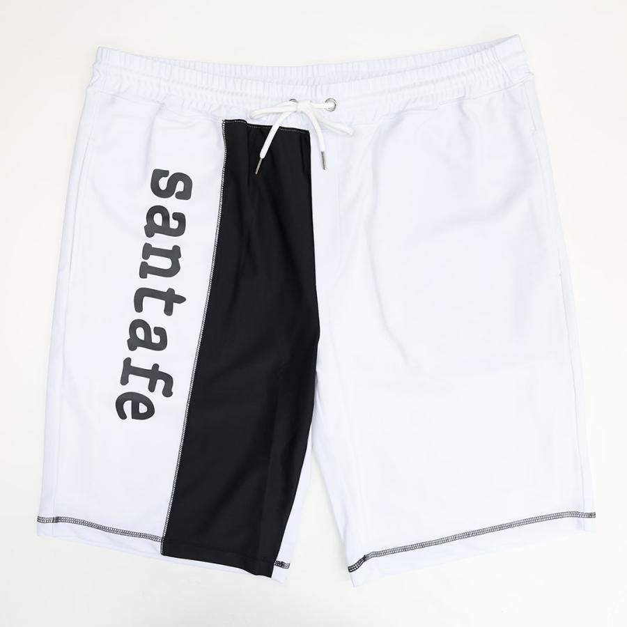サンタフェ ラッシュ 切替 Tシャツ ショートパンツ セットアップ 50 52 ホワイト ブラック 251-83822 251-83823 LL 3L santafe 25SSの画像
