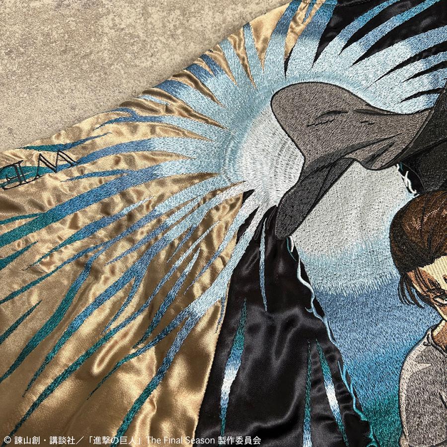 絡繰魂 進撃の巨人コラボ× エレン リバ−シブル スカジャン 252001