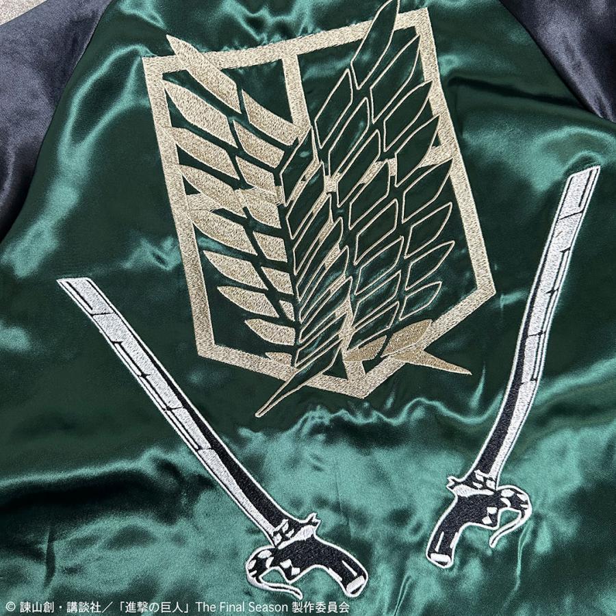 絡繰魂 進撃の巨人コラボ× リヴァイ リバ−シブル スカジャン 252002
