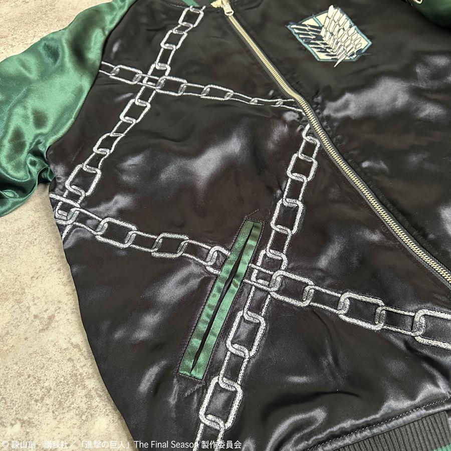 絡繰魂 進撃の巨人コラボ× リヴァイ リバ−シブル スカジャン 252002